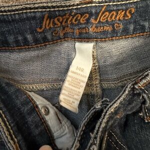 Justice girls Jean capris 14R